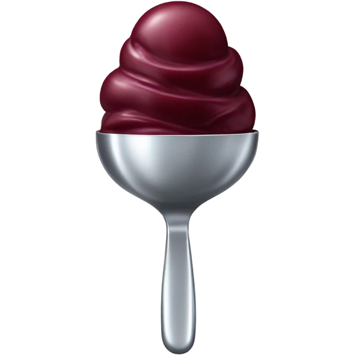 burgundy ice cream emoji