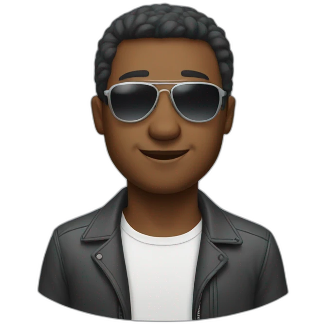man with planes for sunglasses emoji