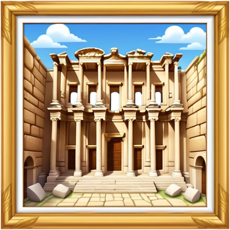 Cinematic Realistic The Library of Celsus Emoji emoji