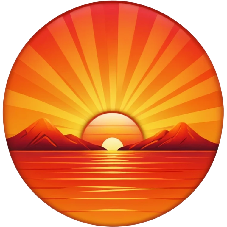 Sunset orange real emoji
