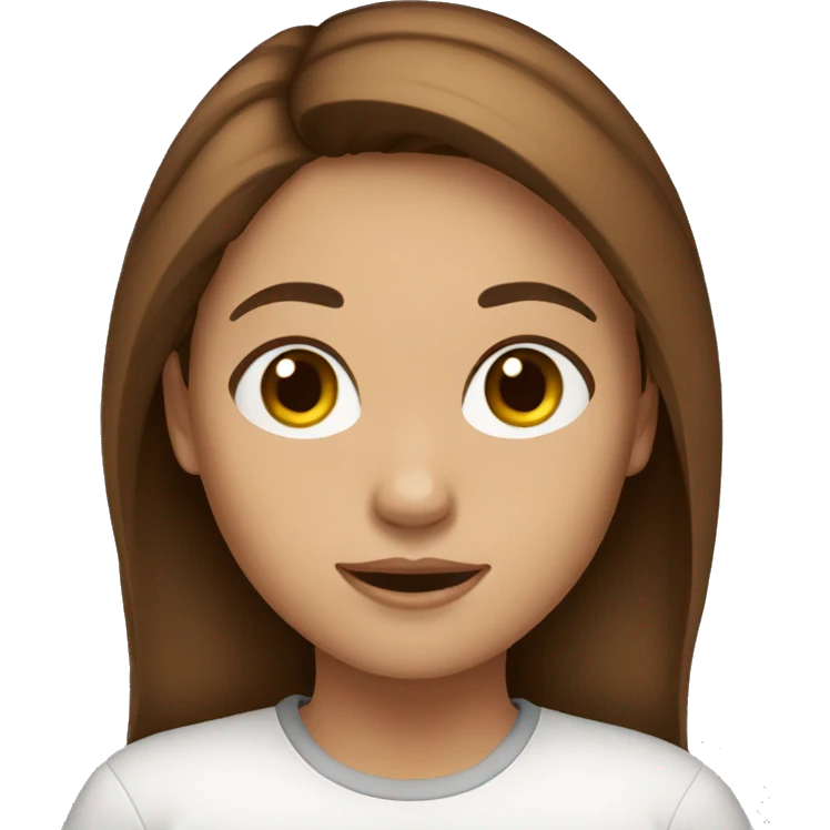 Brown hair girl kpo emoji