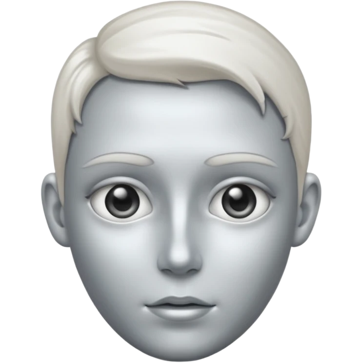 A portrait cast with tin emoji