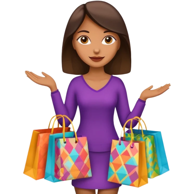 Shopping bags women emoji