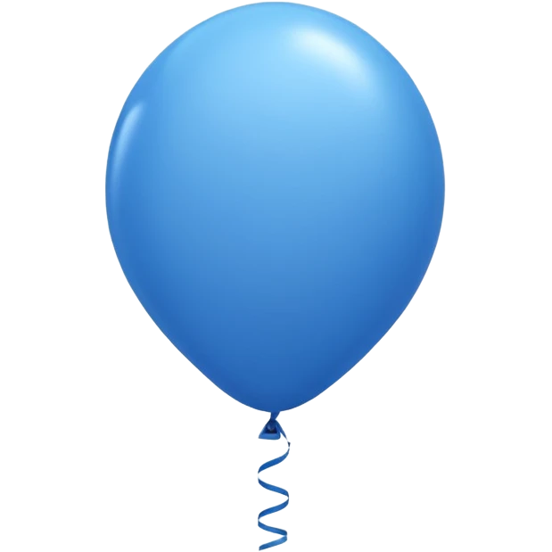 The blue balloon emoji