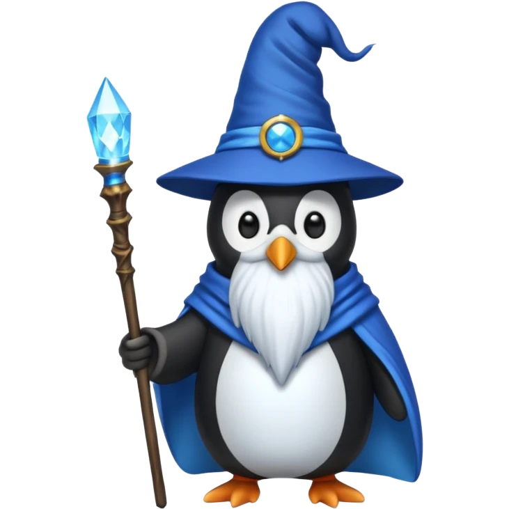 Penguin Wizard emoji