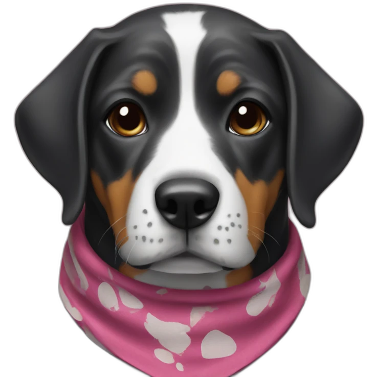 dog wearing bandana emoji