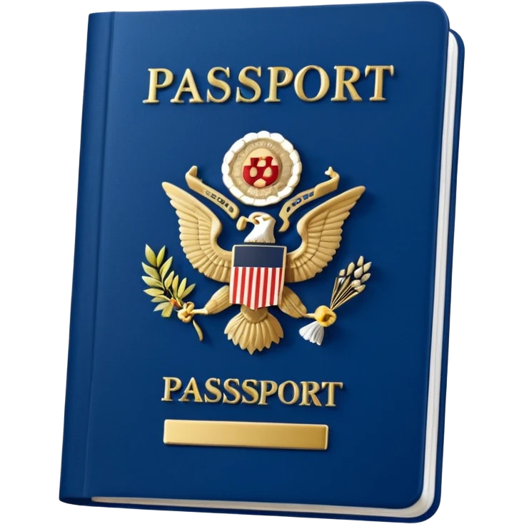 An open passport emoji