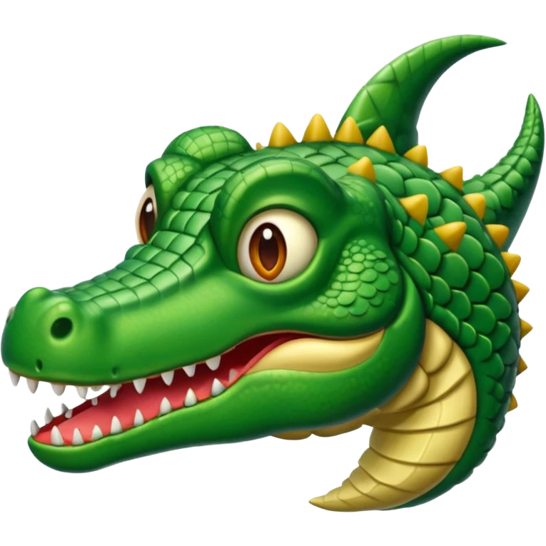 Hazme un avión con cabeza de cocodrilo  emoji