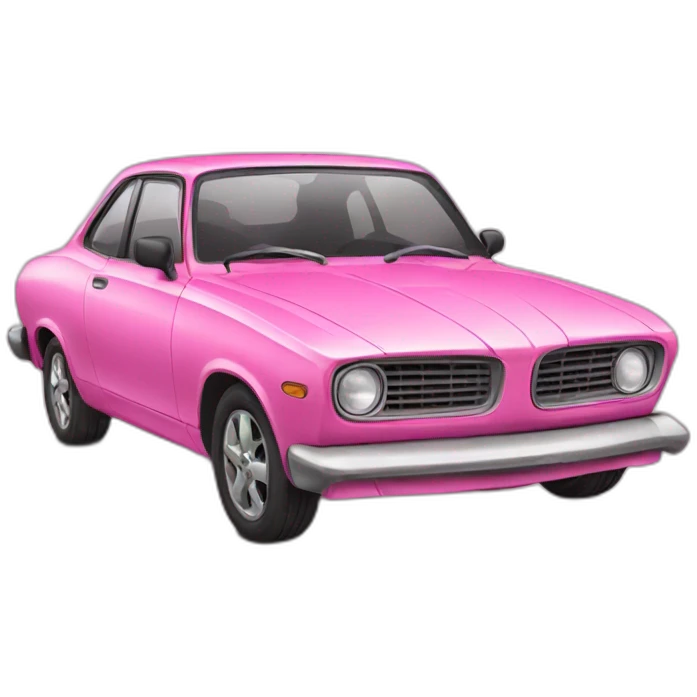 Pink car emoji