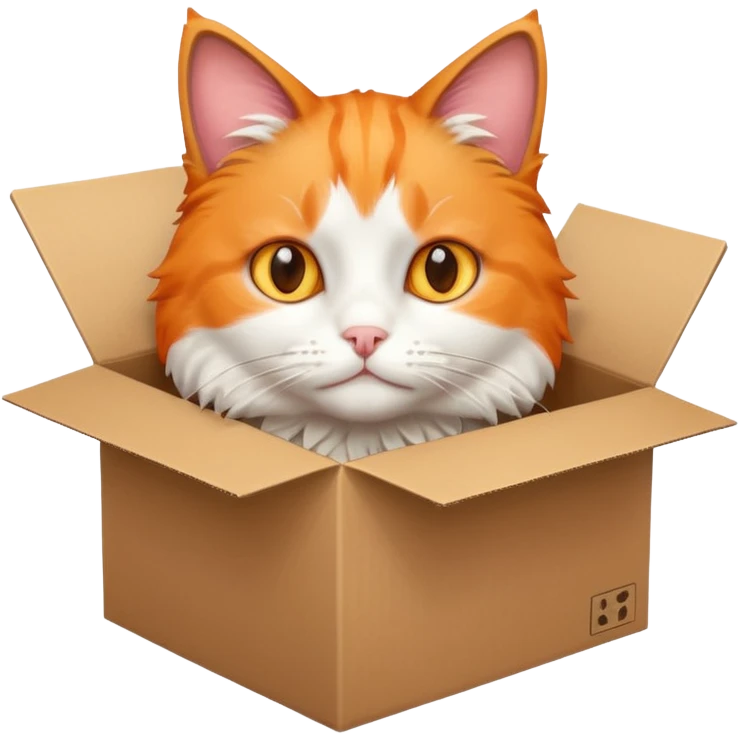 cat inside of box emoji