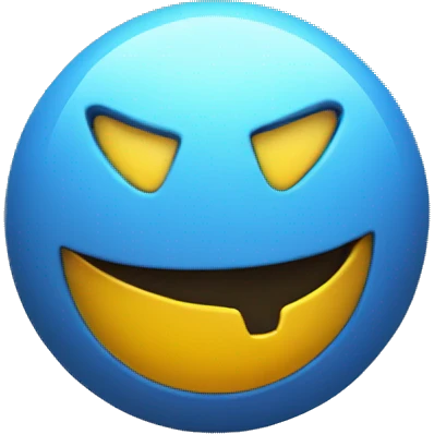 unreal engine symbol crushing in a smiley face emoji