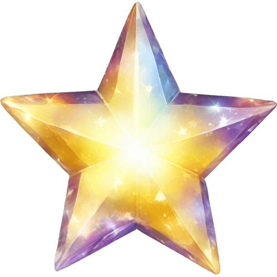 Crystal star emoji
