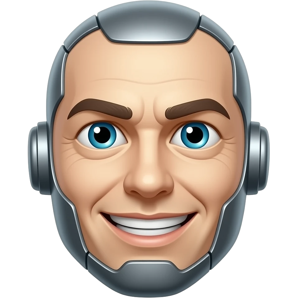 stwórz emoji które oznacza że coś zostało wygenerowane przez AI prześmiewczo emoji