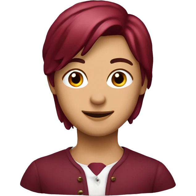 Burgundy ￼heart emoji