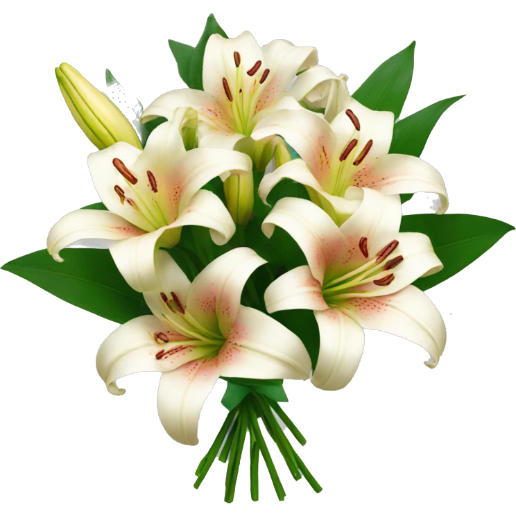 bouquet of lilies emoji