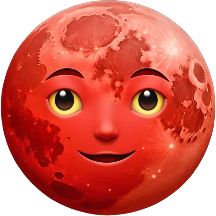 Red moon emoji