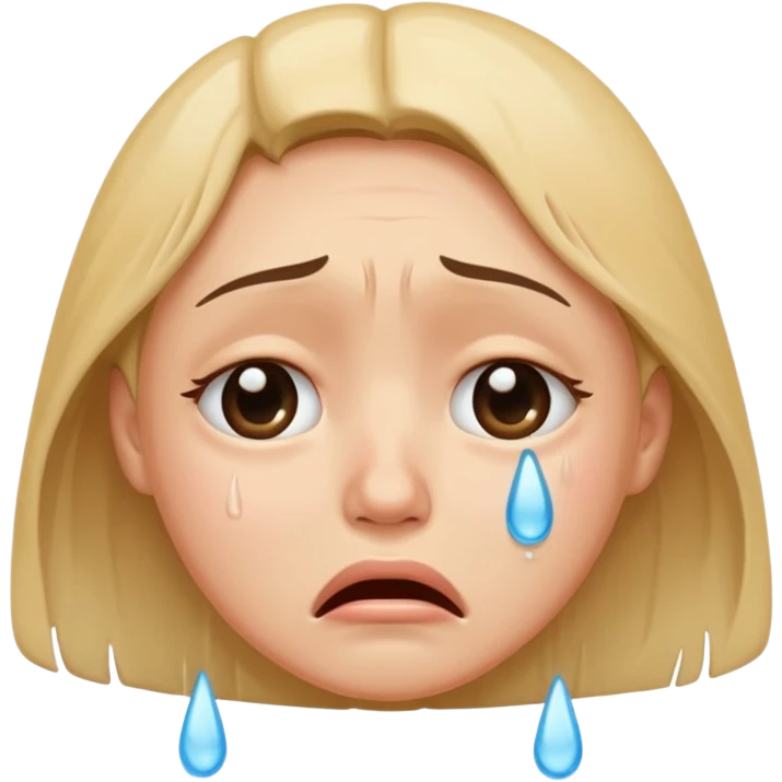 crying face emoji, expressive and clear emoji