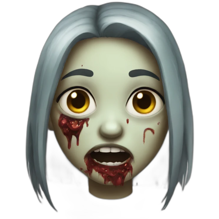 Zombie girl emoji