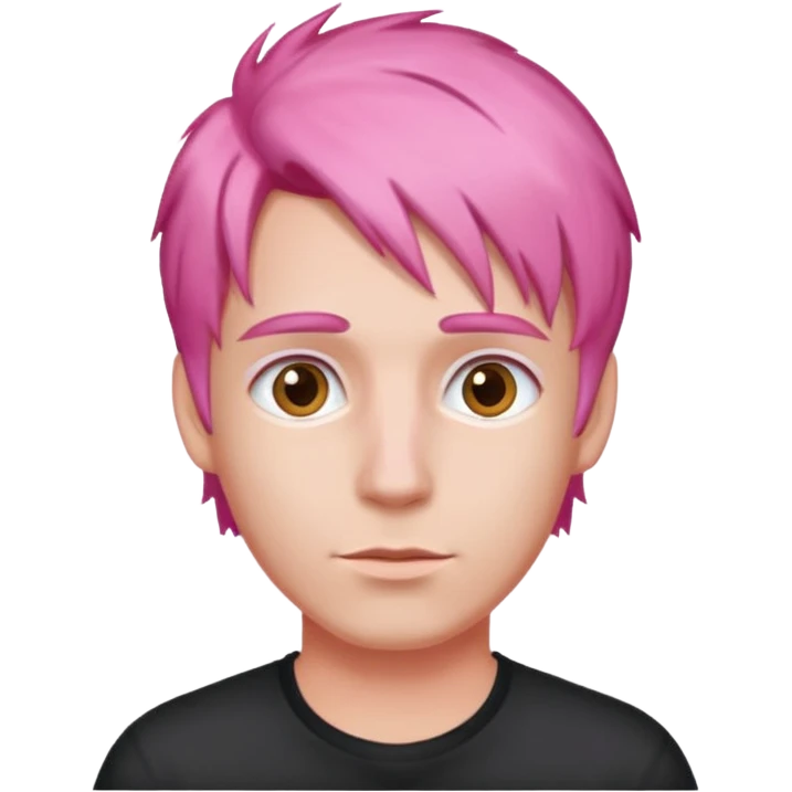 pink haired man emoji