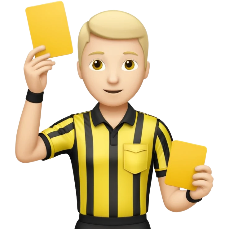 Do a simple soccer referee emoji emoji