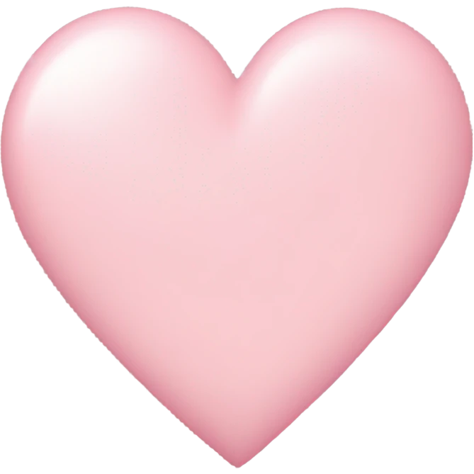 Light pink heart emoji