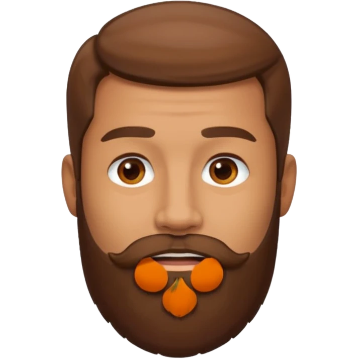 the man with a beard only on his chin emoji