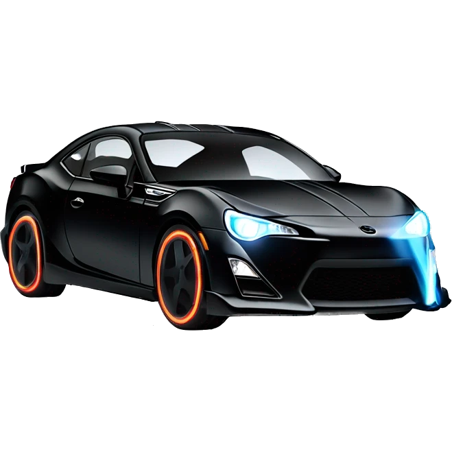 Fr-s Haunted Darth Vader’s ice cube race car with bright white headlights and glowing light saber bumpers  emoji