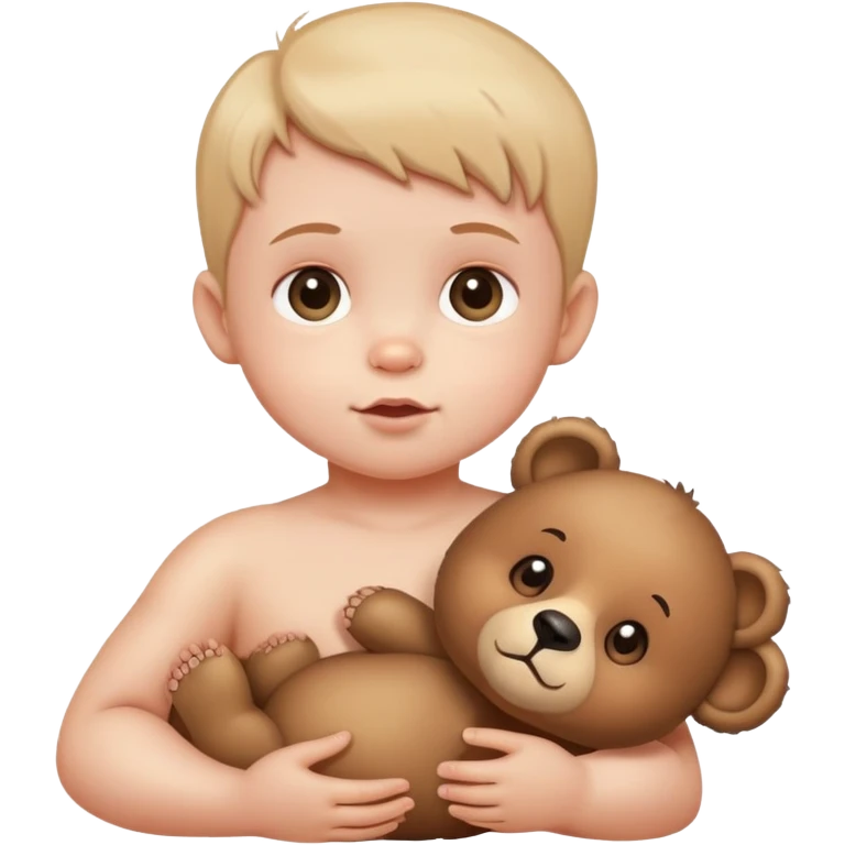 baby with a bear emoji