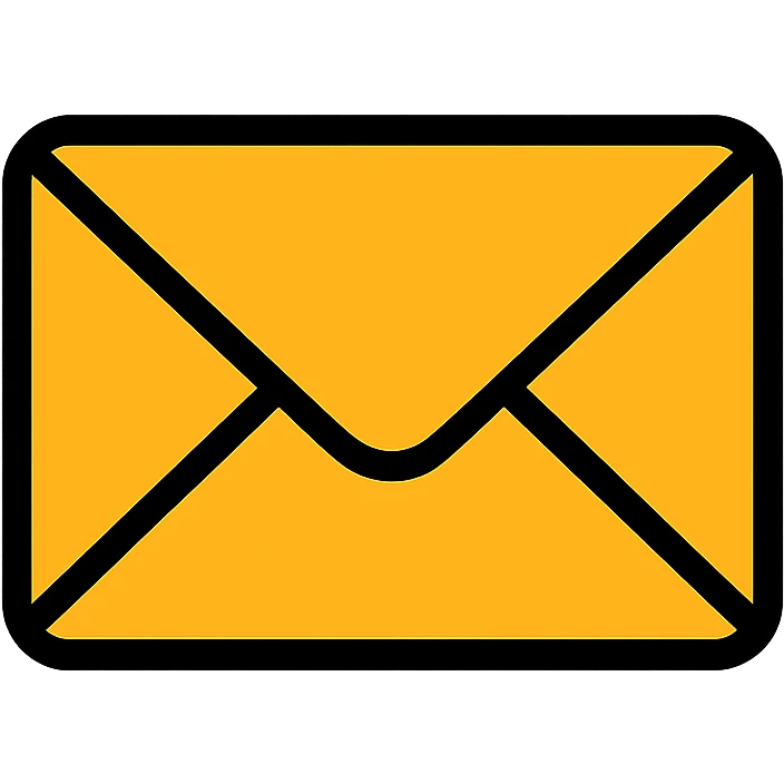 An envelope in color outline style emoji