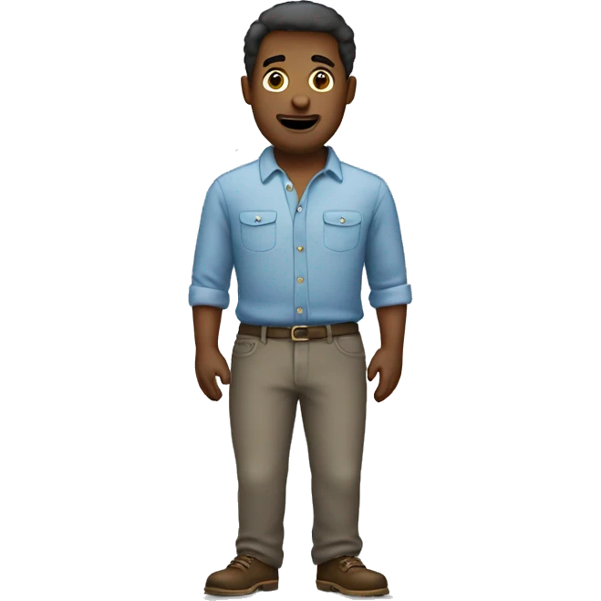 Man with big pants emoji