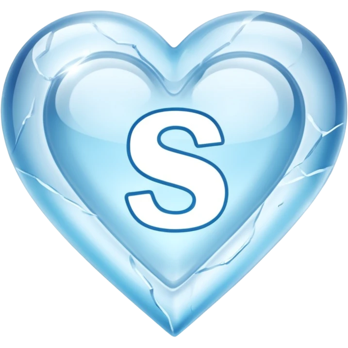 ice heart with logo "S" emoji