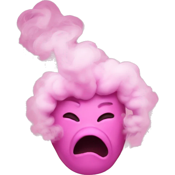 pink smoke emoji