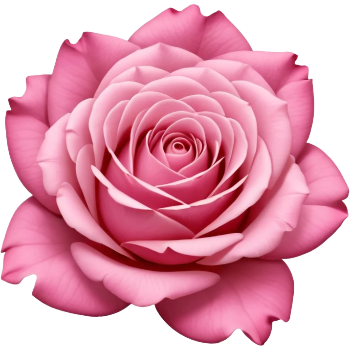 “A Polaroid-style photo of a pink rose  emoji