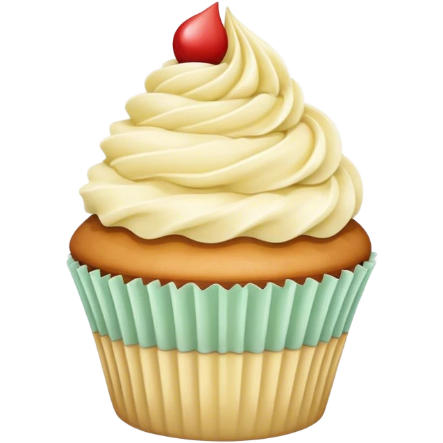 Cake batter cupcake emoji