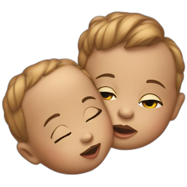 kissing babies emoji