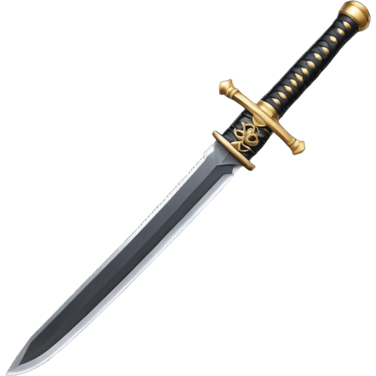 The hilt of a samurai sword emoji
