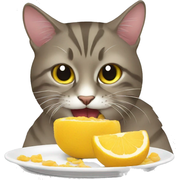 cat eating emoji