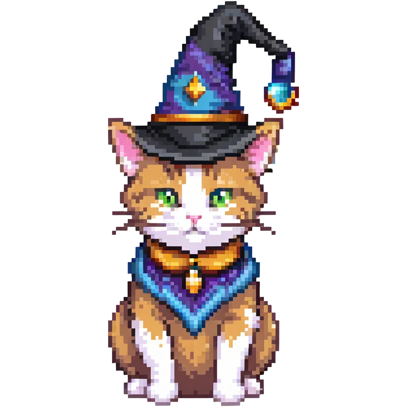 cute cat wizard emoji