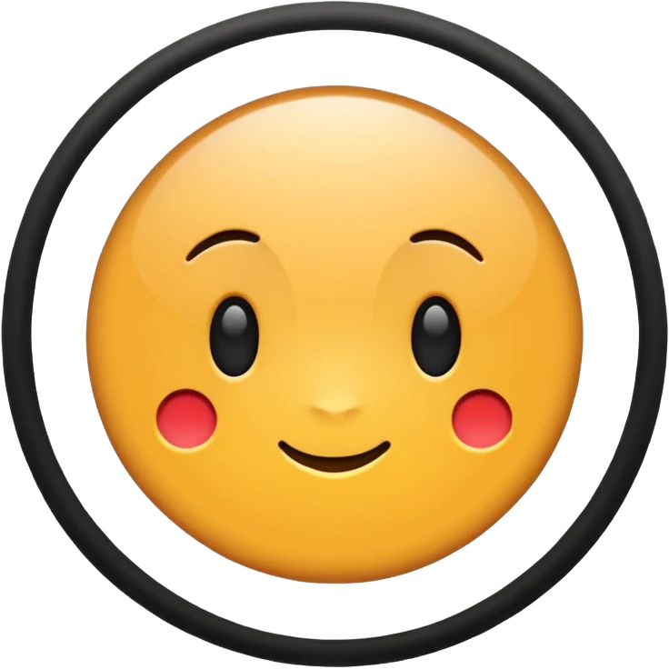 Round design emoji