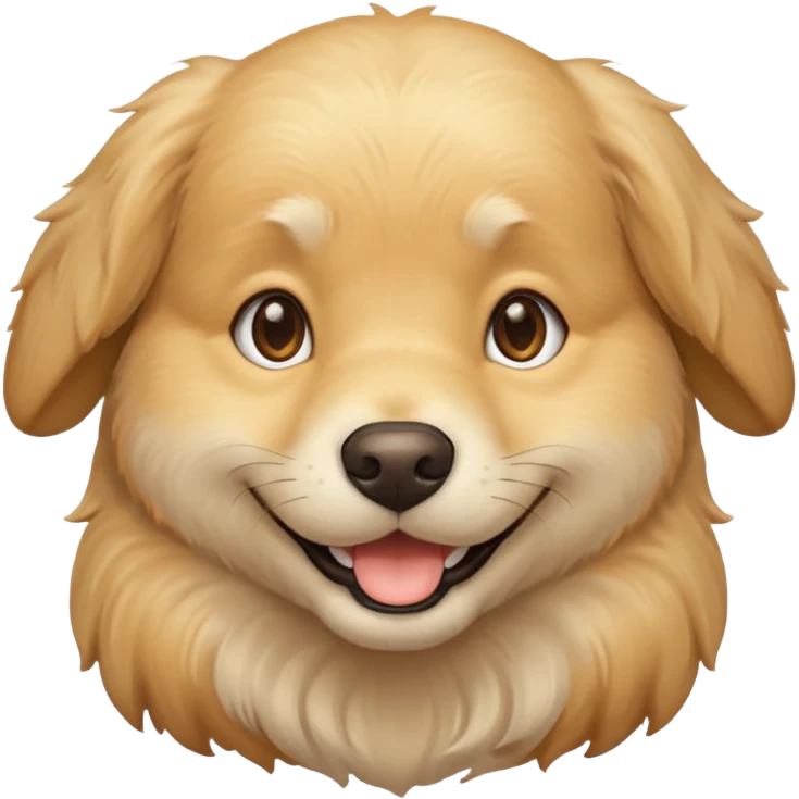cream golden retriever emoji