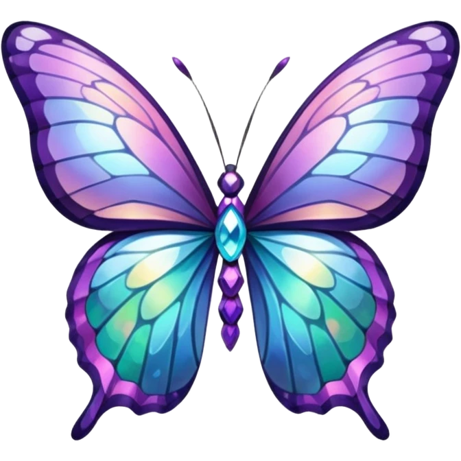 gemstone butterfly emoji
