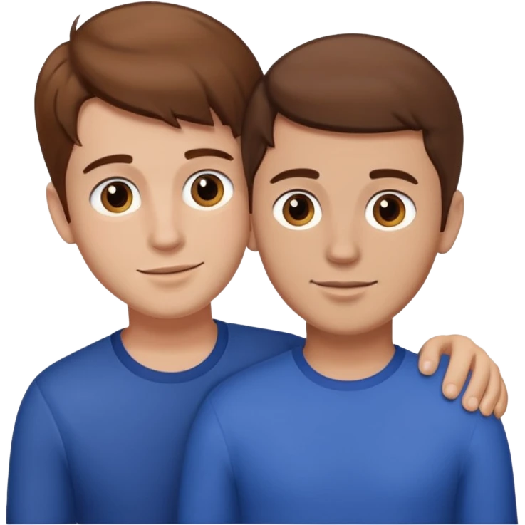 gay men in love brown hair early 20s  emoji