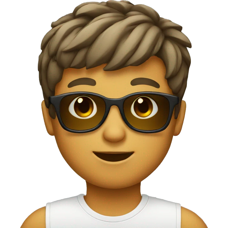 Boy wearing sunglasses emoji