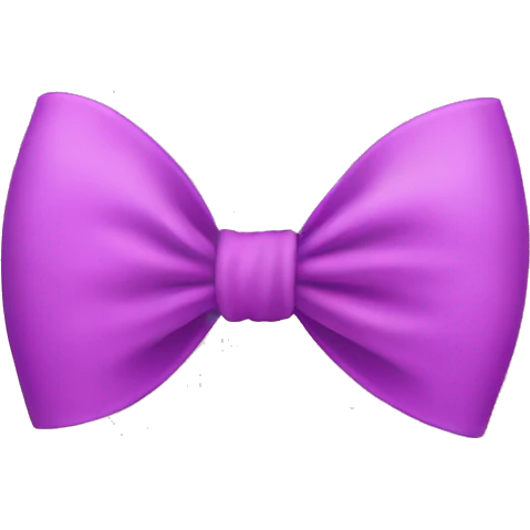 Coquette bow emoji