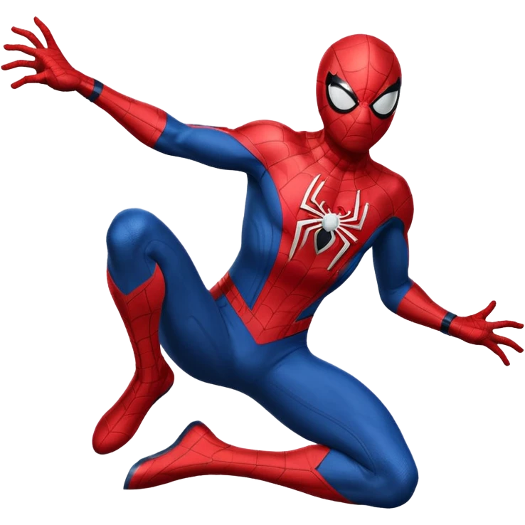 do a spider man and web emoji