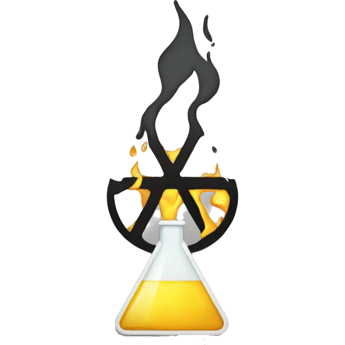 chemical hazard sign emoji