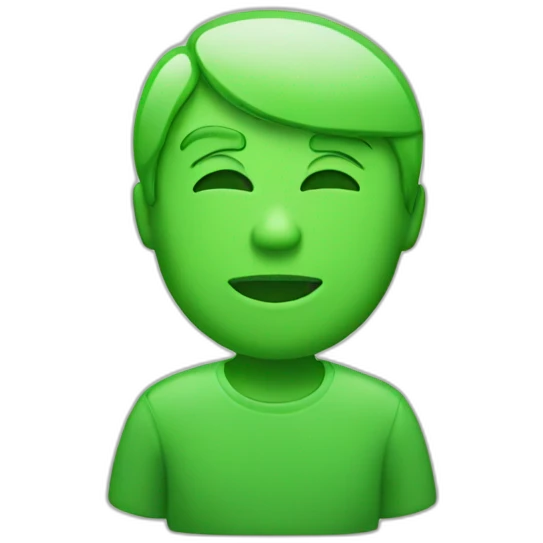 No Sign but green emoji