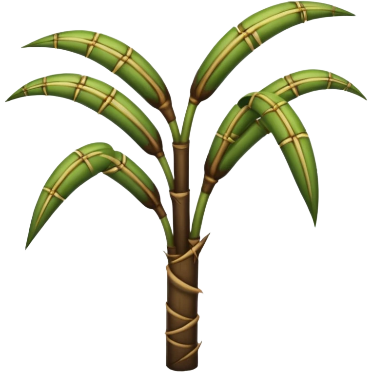 In sugarcane convert the green colour stem part into dark brown colour emoji