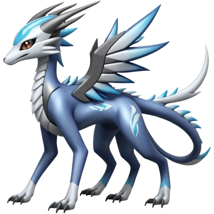 Meloetta-Sergal-Palkia-Dialga-hybrid-fusion-Fakémon-creature, full body emoji