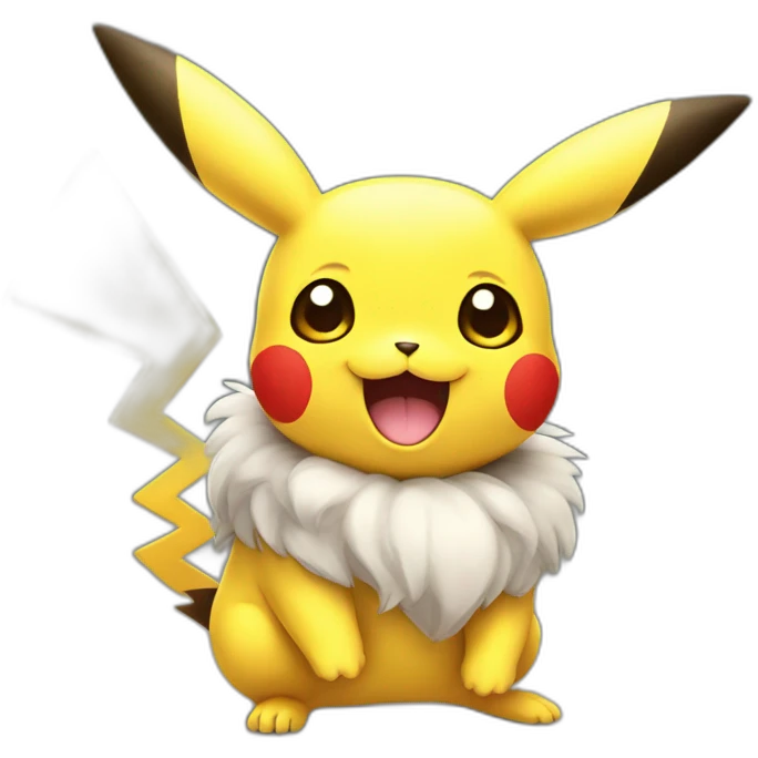 Picachu happy emoji